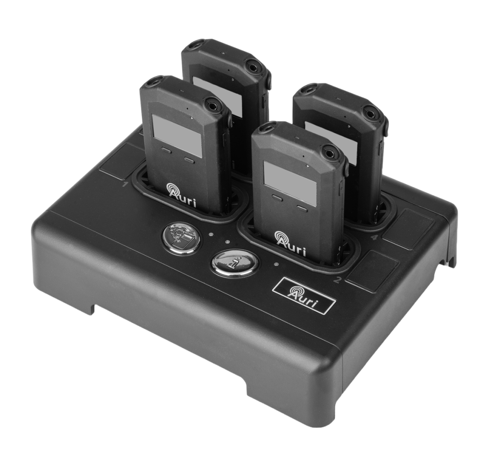 Ampetronic Auri portable Auracast system, the mobile hearing system kit